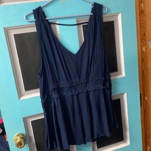 Maurice’s navy babydoll tank navy  XXL